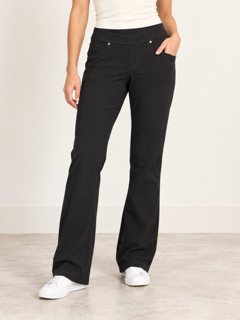 leta Classic Pants Black Bootcut Yoga XS Tall Long Athliesure Athletic Casual